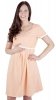 MijaCulture - 2 in1 Maternity & Nursing / Breastfeeding 100% Cotton Nightdress Nora 7118 Apricot